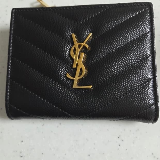 생로랑 반지갑 블랙