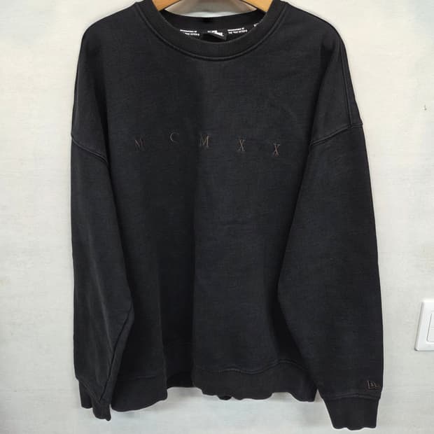 뉴에라 mcmxx 빅로고 기모 맨투맨 xl