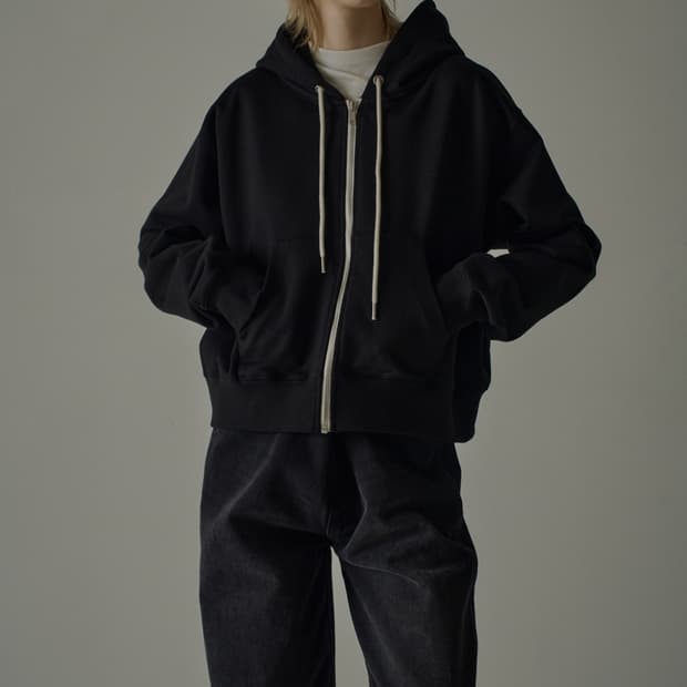 파사드패턴 프렌치 후드 집업 S _ 여성