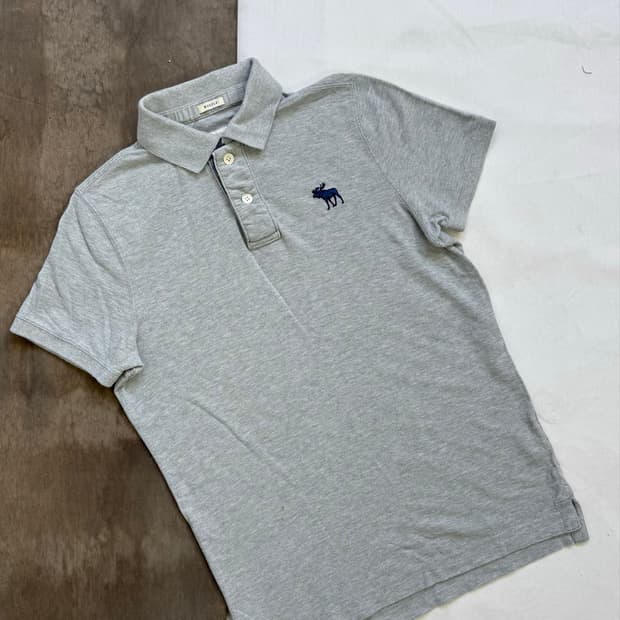 abercromdie 아베크롬비 슬림핏 반팔 카라티