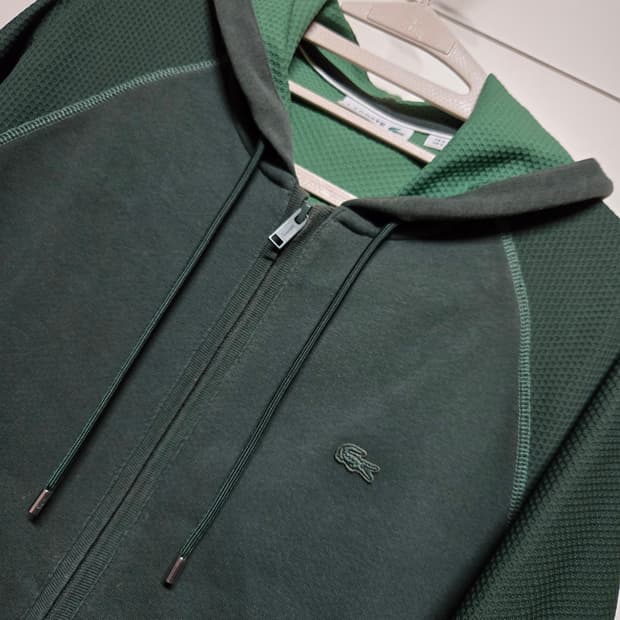 라코스테 딥그린 후드 집업