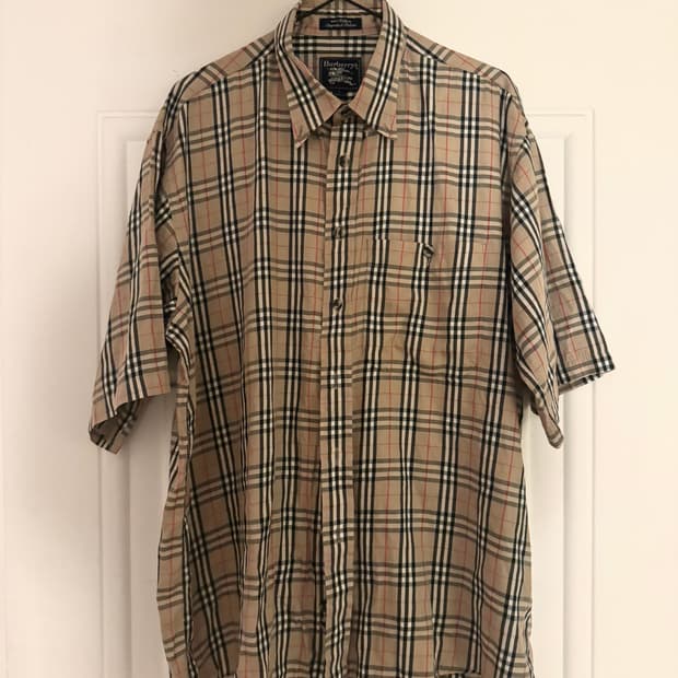 버버리 반팔 셔츠 L
