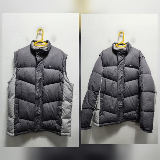 나이키 패딩 조끼 + 자켓 패딩 XL