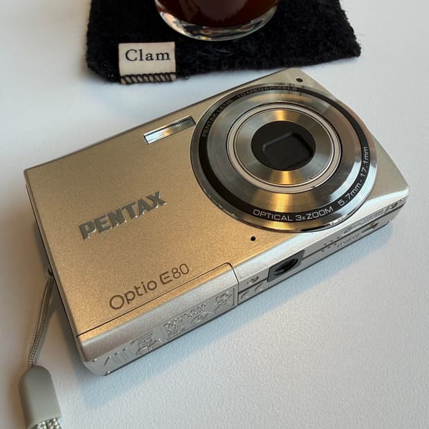 (작례 ) PENTAX Optio E80 펜탁스 옵티오 E80 건전지디카