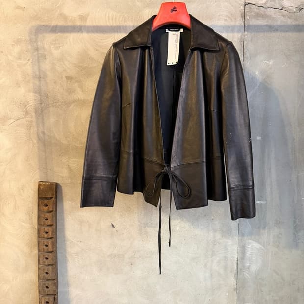 TSE 캐시미어 램스킨 레더 자켓 55