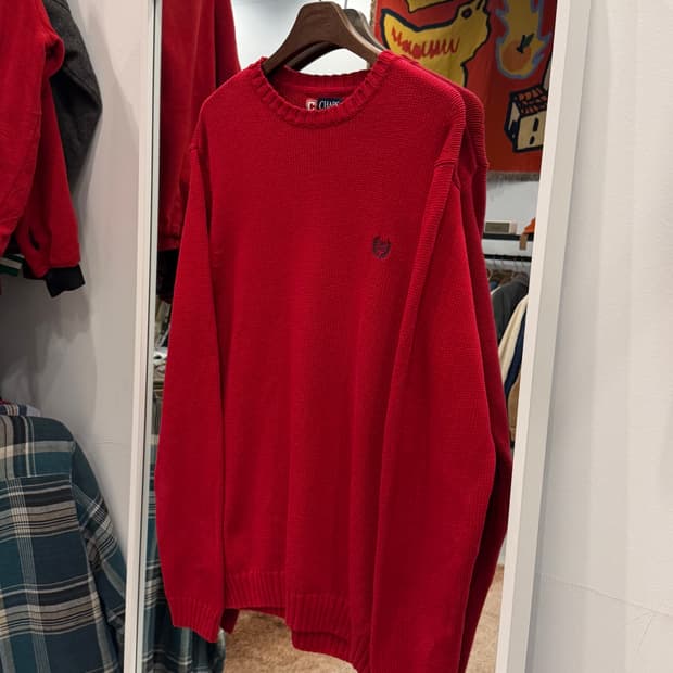 Chaps Ralph Lauren 챕스 랄프로렌 크루넥 니트 (red)