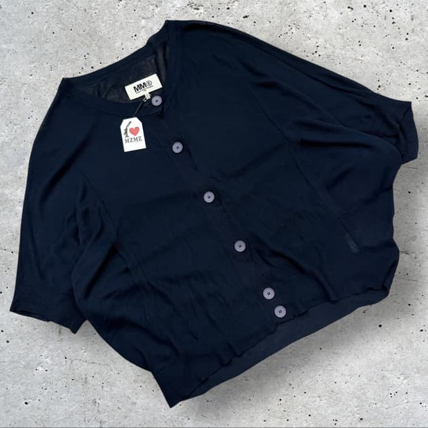 [S] 14s MM6 메종 마르지엘라 네이비 가디건 B860