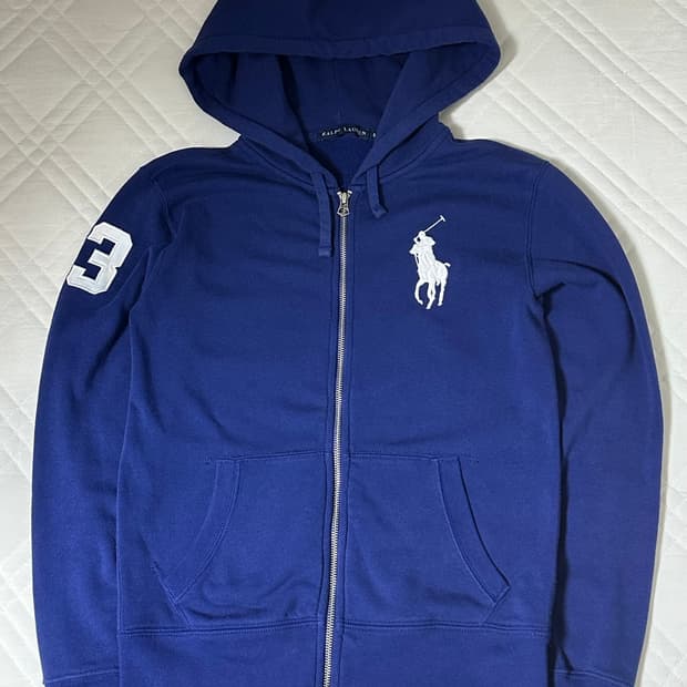 폴로 랄프로렌 빅포니 블루 후드집업