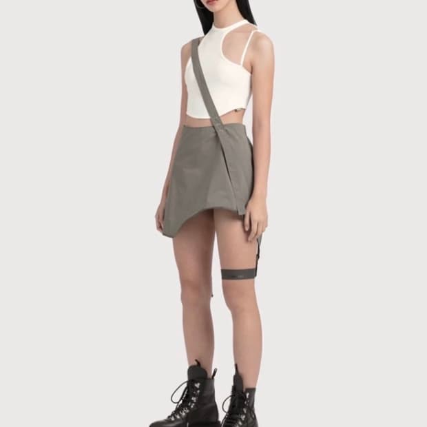 혜인서 가터스커트 사이즈2 차콜
