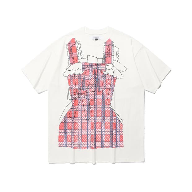 미미짱 FFATS CHECK RIBBON BIG BIG TEE(S사이즈)