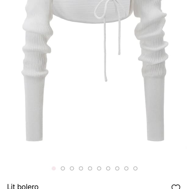 새상품) 쓰리타임즈 Lit bolero 릿 볼레로-화이트