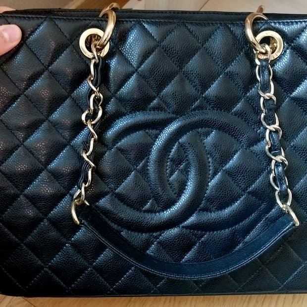 샤넬 그랜드샤핑백 금장