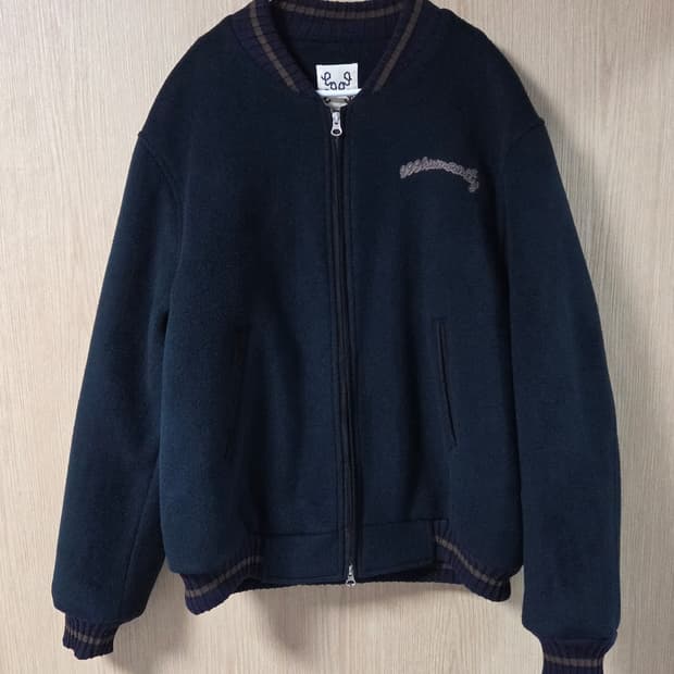 (착샷) 999휴머니티 헤비 울 블루종 자켓 