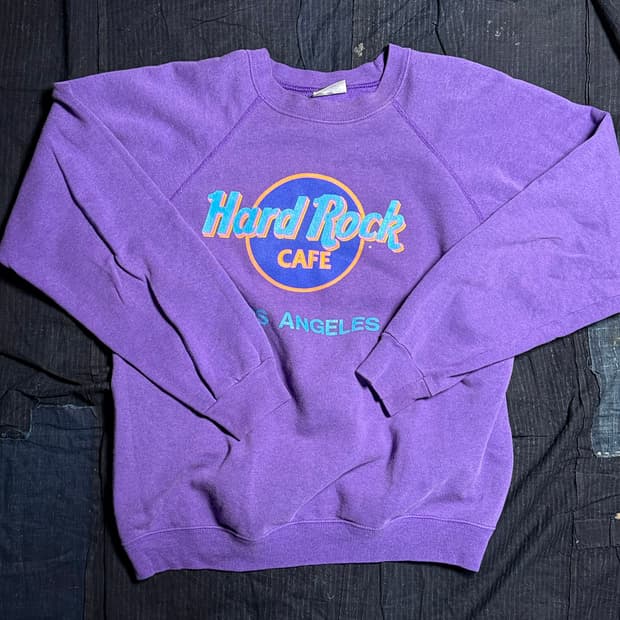 80-90‘s 헤인즈 하드락카페 로스 앤젤러스 스웻셔츠 L(42-44)
