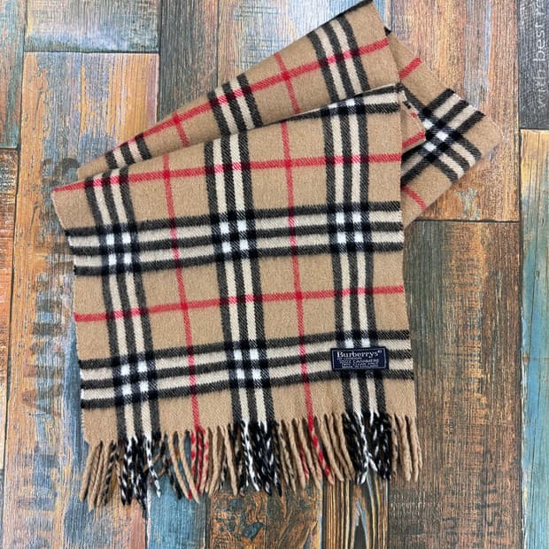 (OS)버버리 노바체크 캐시미어 머플러