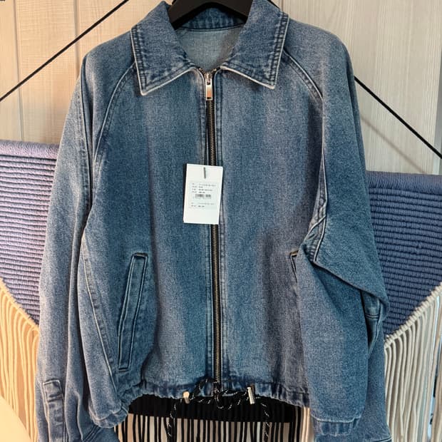 VOV 데님 블루종 자켓 55사이즈 s 보이스오브보이스
