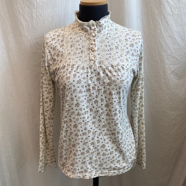 플라워패턴 하이넥탑(L)