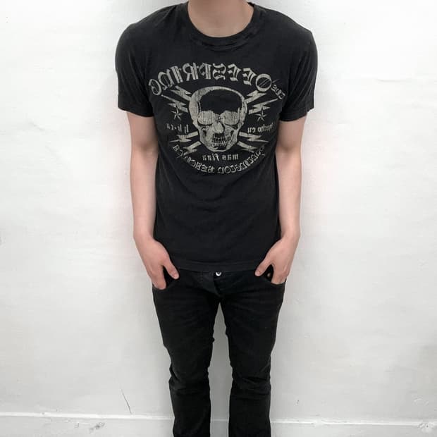 Skull printing short sleeve