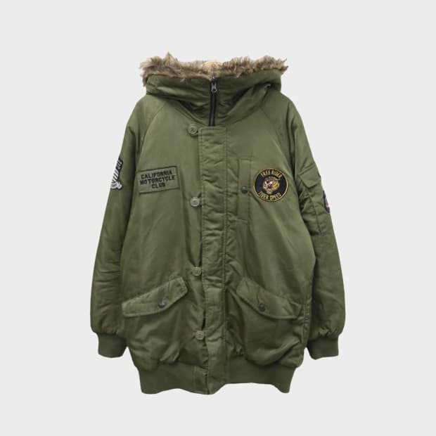 로데오크라운스 퍼 후드 야상 자켓 61796