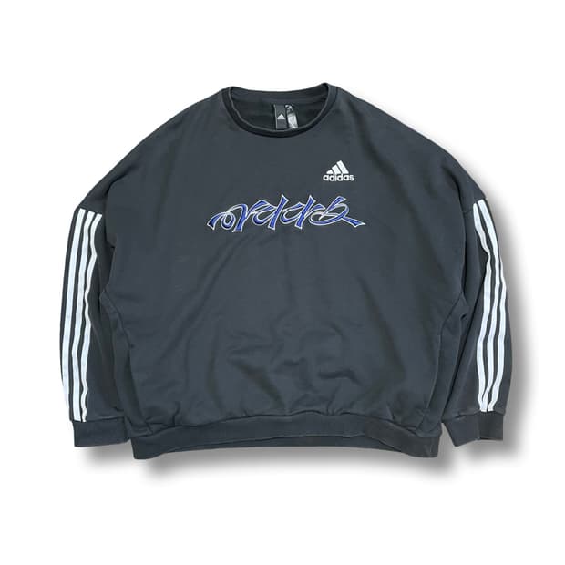 [2XL] 아디다스 빈티지 캥거루포켓 맨투맨