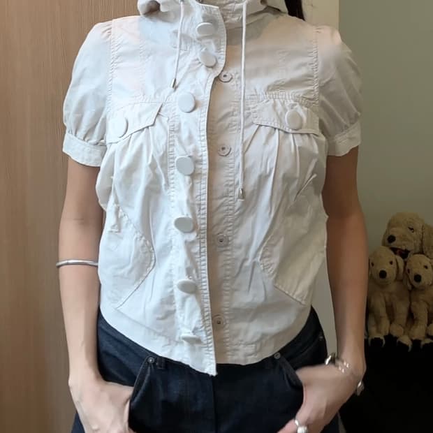 Barbie 벌룬 반팔 후드