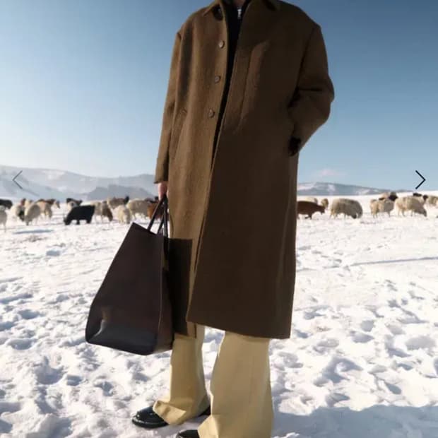 [L] STU 프린지 맥코트 브라운 새상품