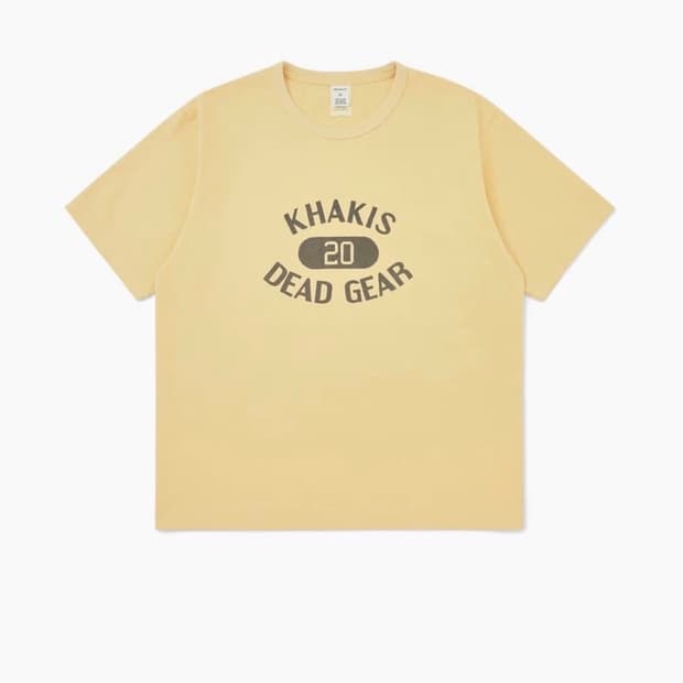 [L] 카키스 메이저 s/s 티셔츠 옐로우