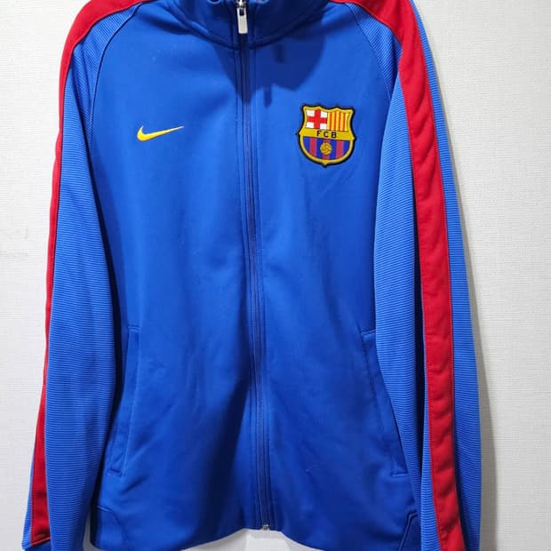 나이키 FC바르셀로나 유니폼 트랙탑 져지집업 95 / M