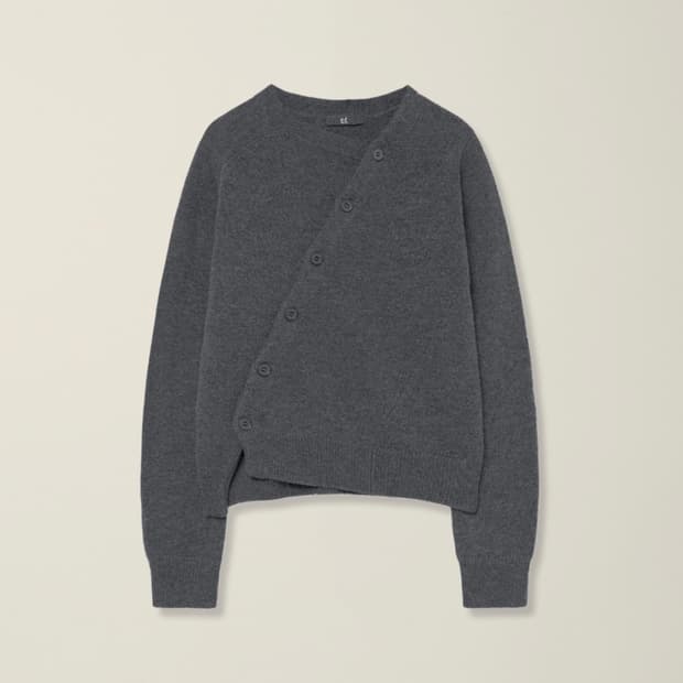 EE 2way  cardigan GREY