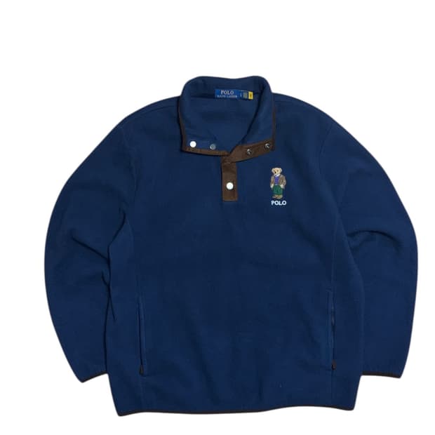폴로 랄프로렌 폴로 베어 플리스 풀오버 후리스 ( qr 0 )