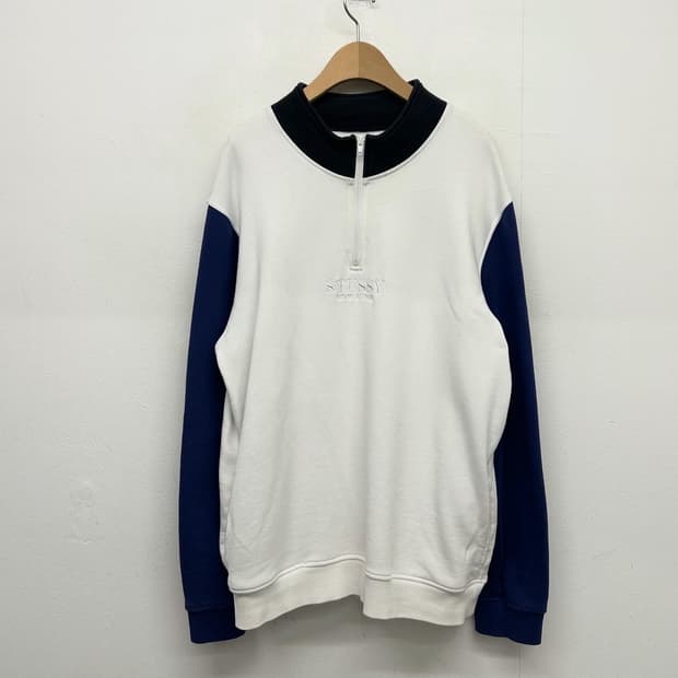 스투시 하프집업 풀오버