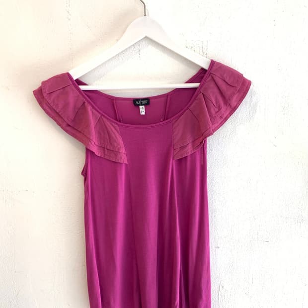Armani jeans frill sleeveless