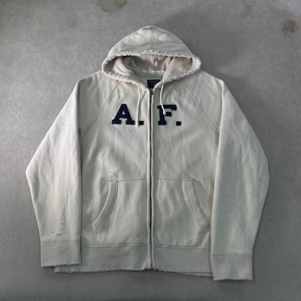 105 아베크롬비 AF 크림 후드집업