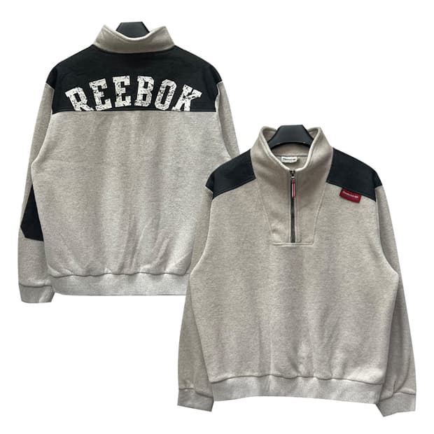 리복 클래식 프린트 하프집업 플리스 105