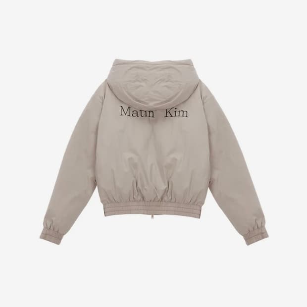 마뗑킴 CROP HOOD DOWN JACKET (BEIGE)