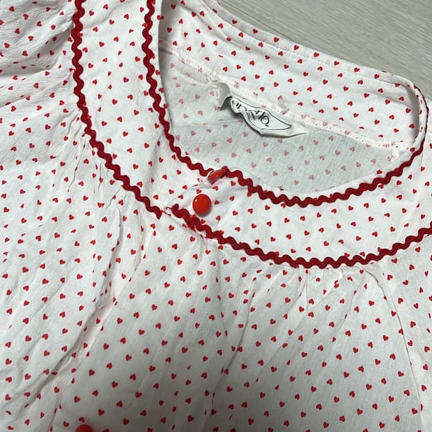 잠옷 반팔 블라우스