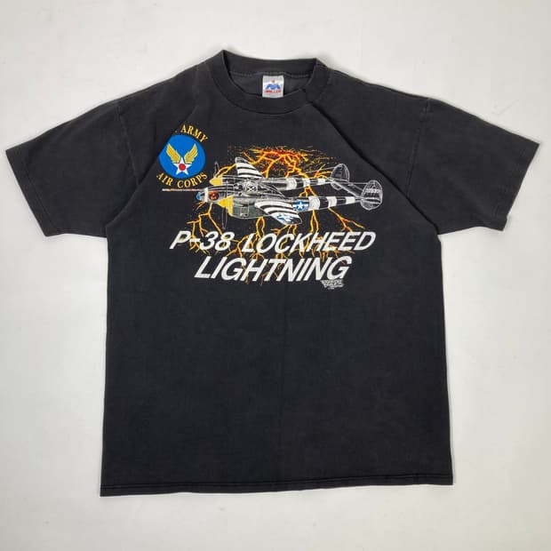 80s Single/Double Stitched Tee (black)