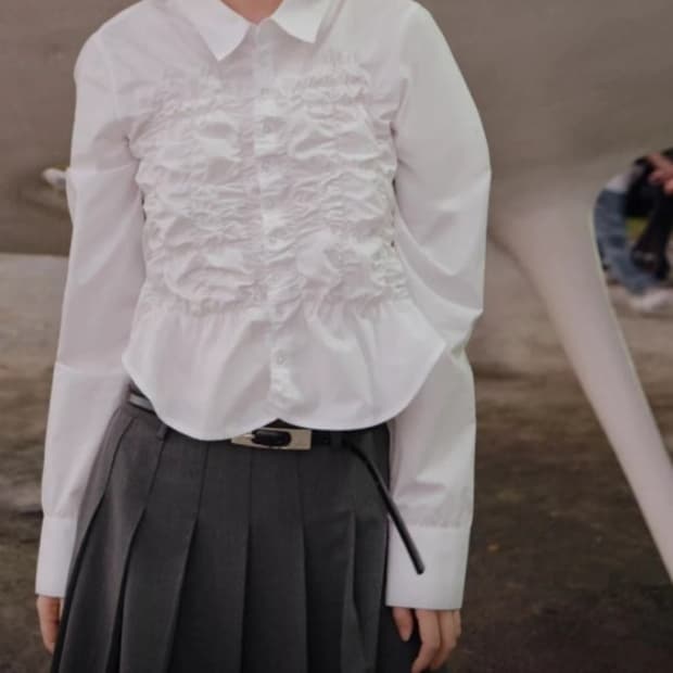 자라 엘라스틱 포플린 셔츠 L