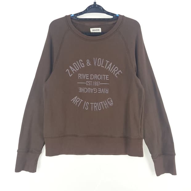 [여S]쟈딕앤볼테르 브라운 스웻 셔츠[Y5C-184]