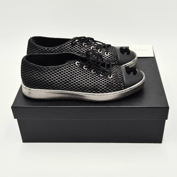 샤넬 CC 로고 G32200 스니커즈 단화 36 1/2