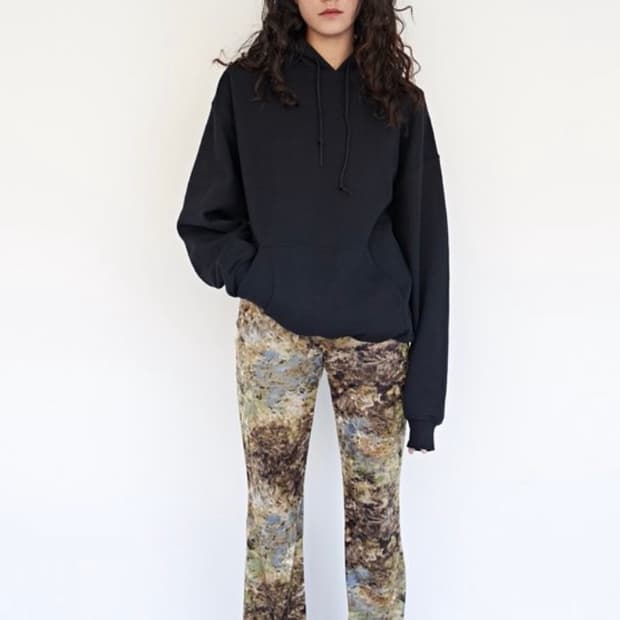 Teak Velvet jersey pants (yellow) M