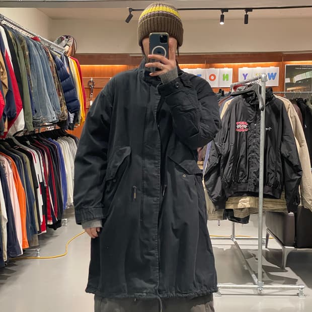 빈티지 피쉬테일 야상 자켓 (내피 분리 가능)  