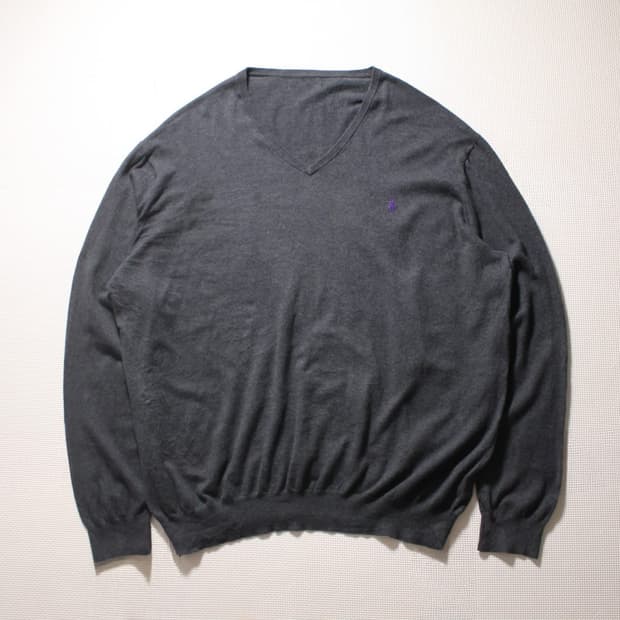 Polo 폴로 랄프로렌 그레이 브이넥 니트