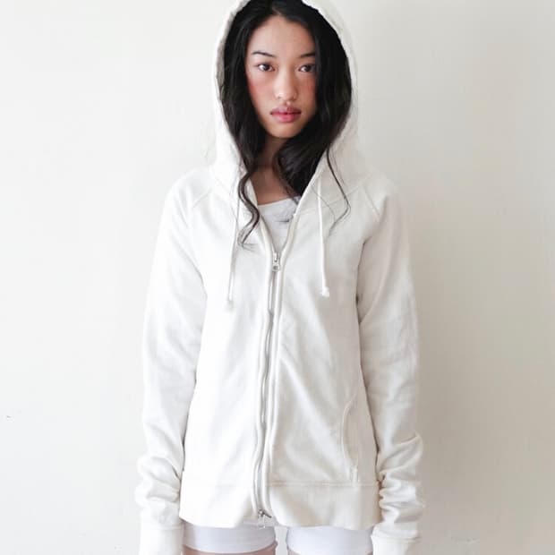 [fe.3]washed lily hoodie (ivory)페어리후드집업