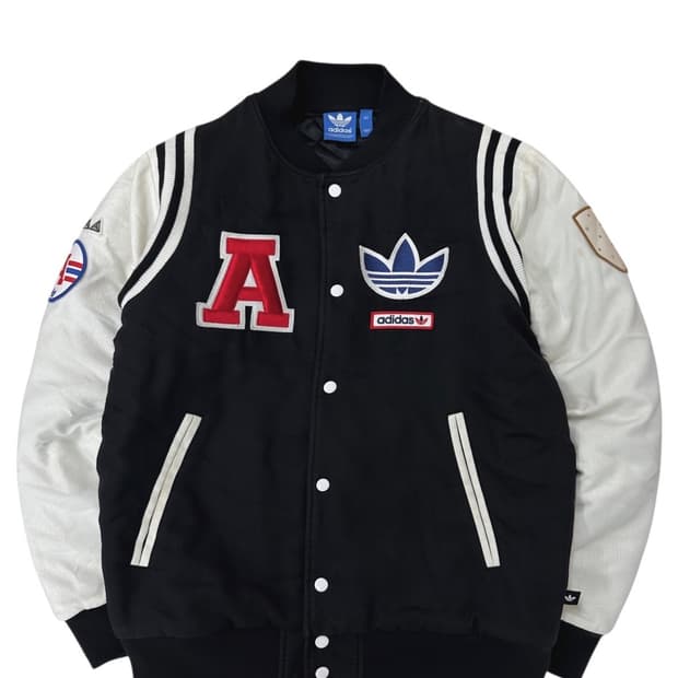 아디다스 스타디움 바시티 누빔자켓 블랙 (L) 