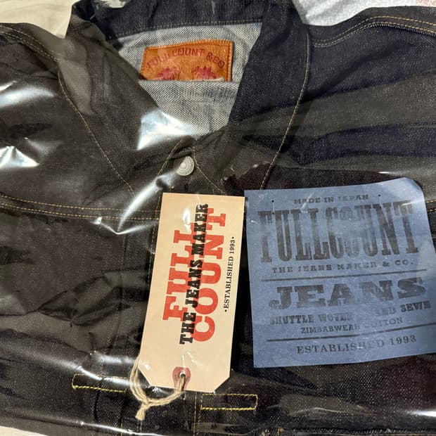 풀카운트 2107XXW 데님 자켓 44사이즈 새제품/교환가능