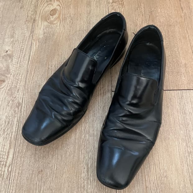 프라다 레더 드레스 로퍼 uk8.5
