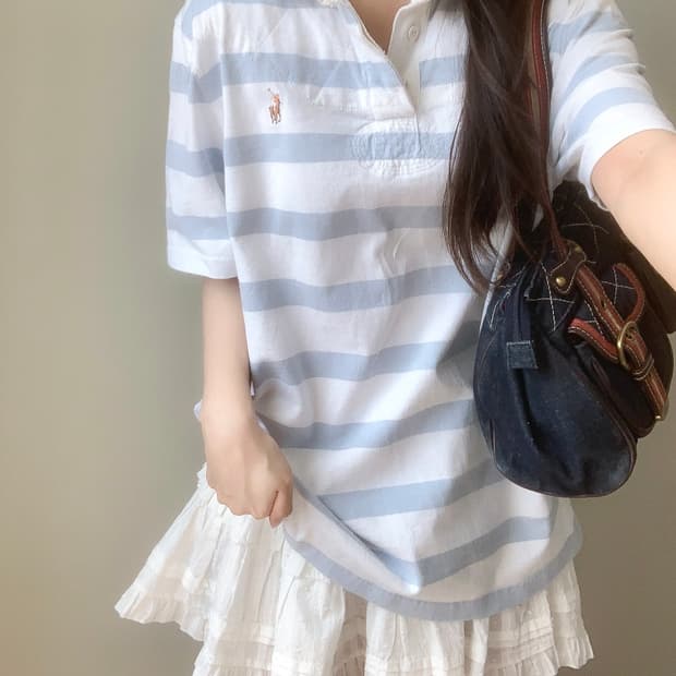 폴로 반팔 럭비 카라티 