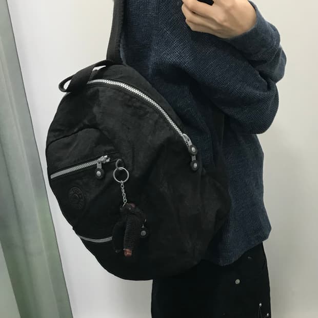 키플링 블랙 백팩