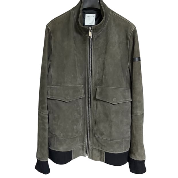 산드로 스웨이드 봄버 자켓 50